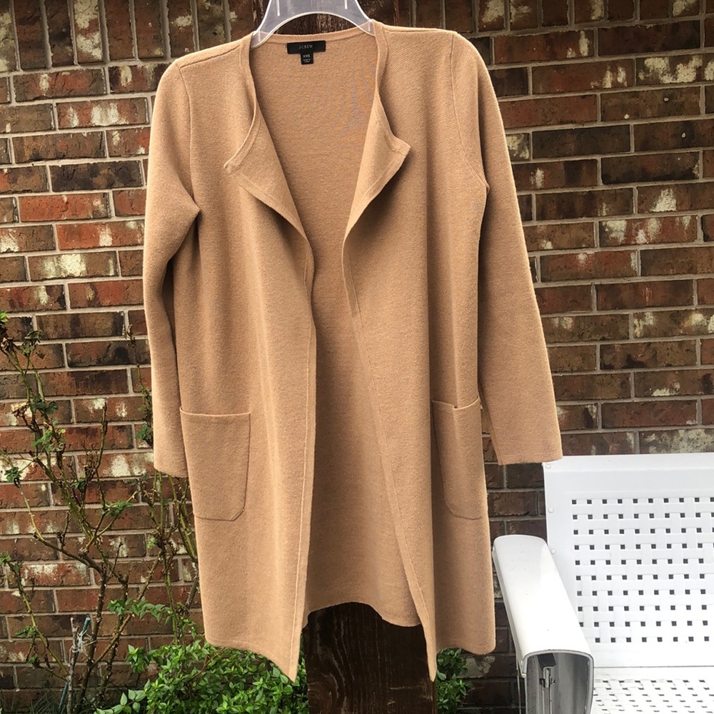 J Crew Juliette collarless sweater-blazer
